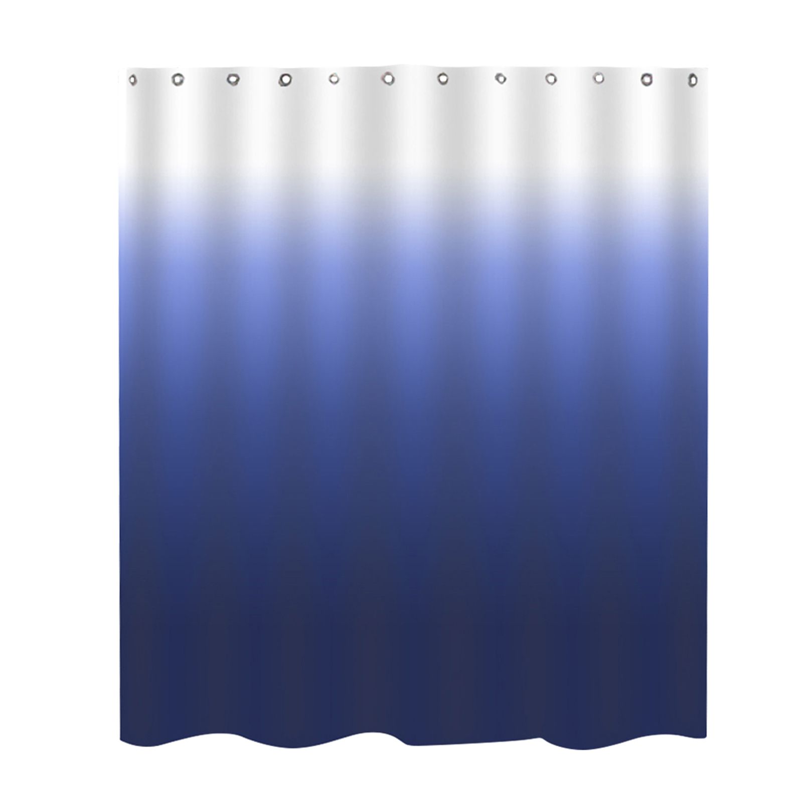 Shower Curtain for Bathroom Waterproof Gradual Color Fabric Showering Curtain with Durable Metal Grommet Hooks Included (94.5in Width, 79in Height)