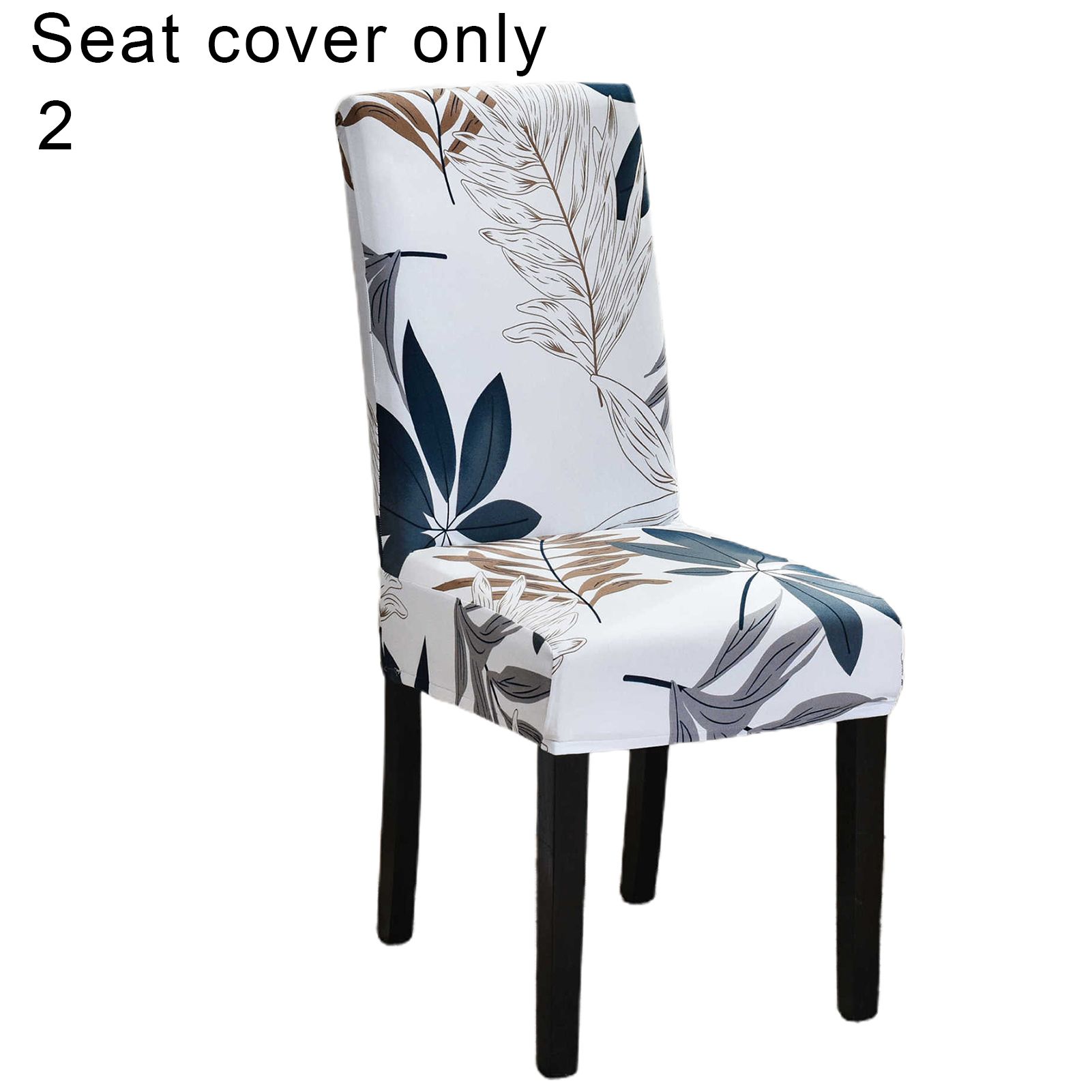 Stretch Chair Cover Practical Polyester Geometric Pattern Universal Chair Case for Daily Use
