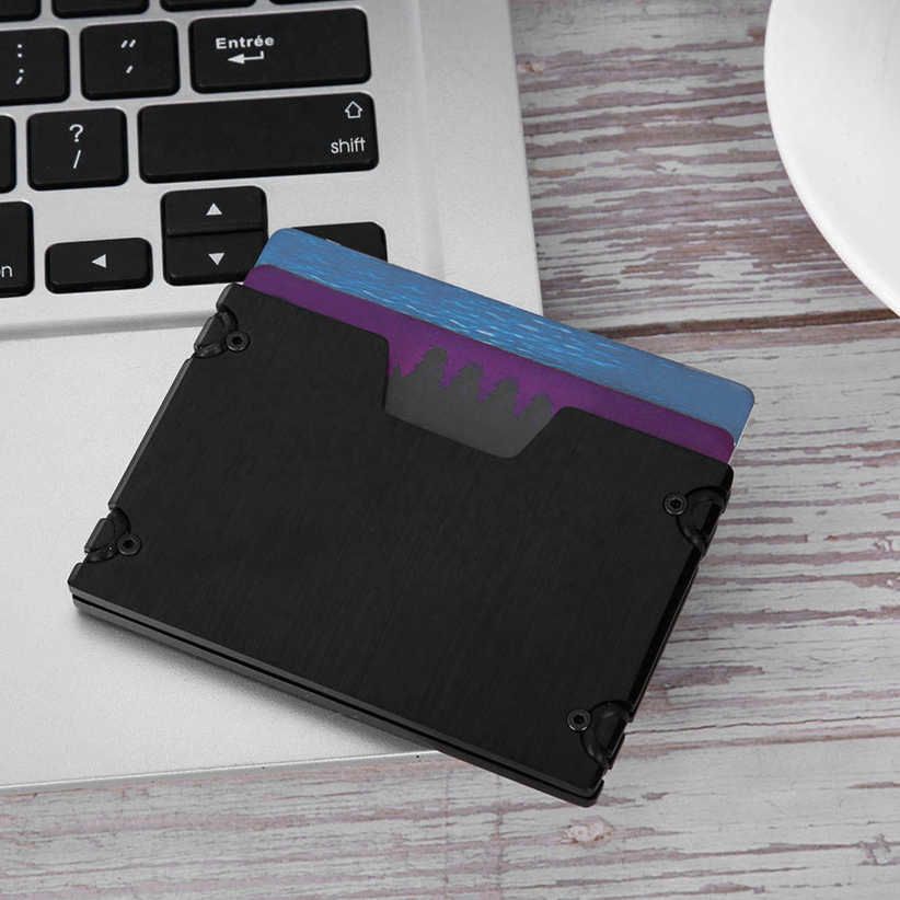 Aluminium Alloy Card Holder Credit Wallet Box Case Organizer for 10pcs Cards