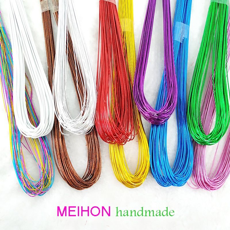 DIY Nylon flower Materials Wire 22# 0.8mm / Artificial flowers making stems nylon flower decorations/60pcs/lot