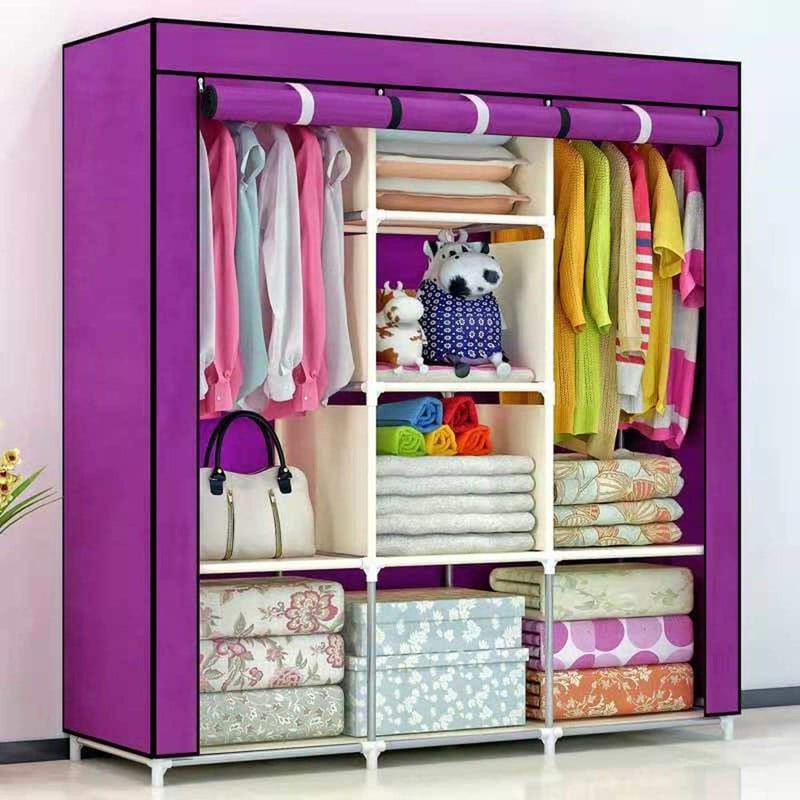 Fancy & Portable Collapsible Foldable Wardrobe Closet, Portable Wardrobe, Folding Almirah, Folding Wardrobe, Folding Cupboard, Evana Wardrobes