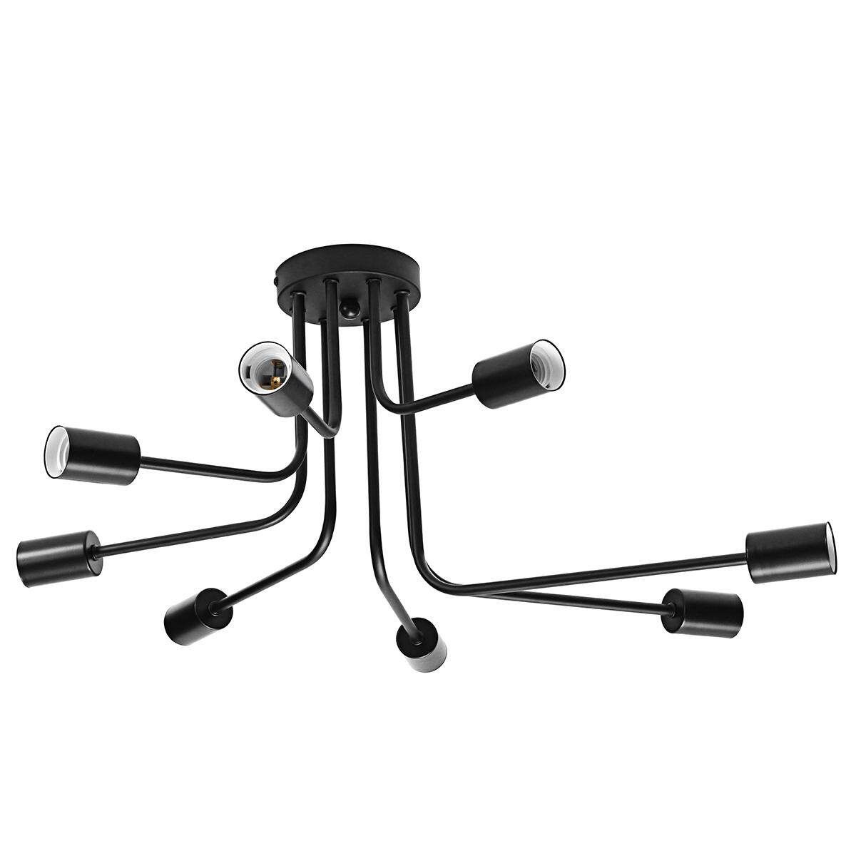 E27 8 Way Industrial Vintage Modern Ceiling Chandelier Light Pendant Lamp