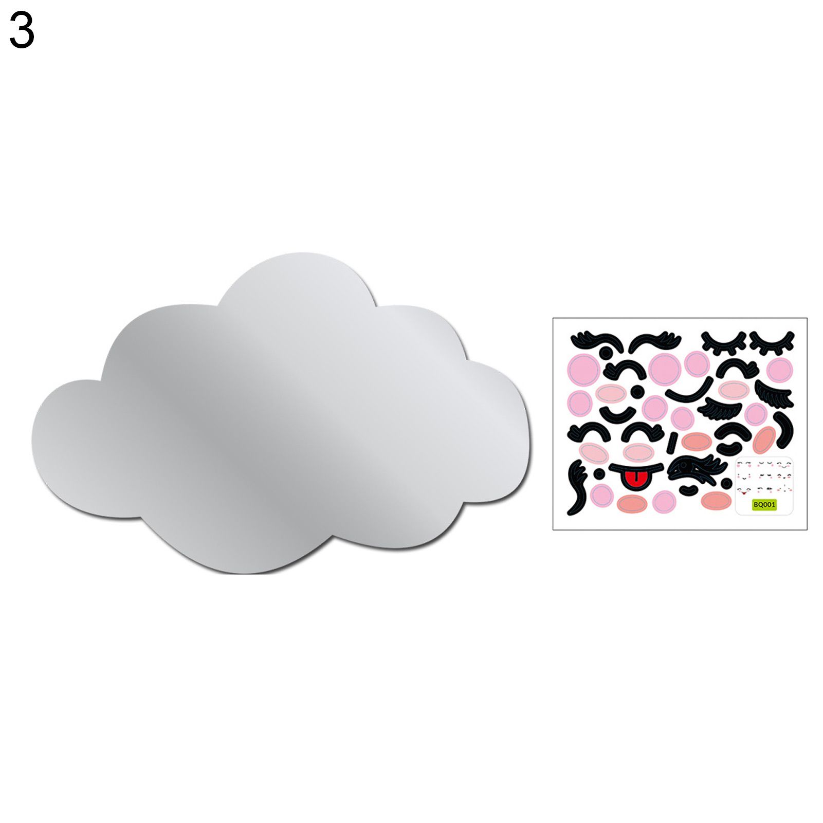 Window Decal Exquisite Workmanship Cartoon Art DIY Home Mirror Sticker