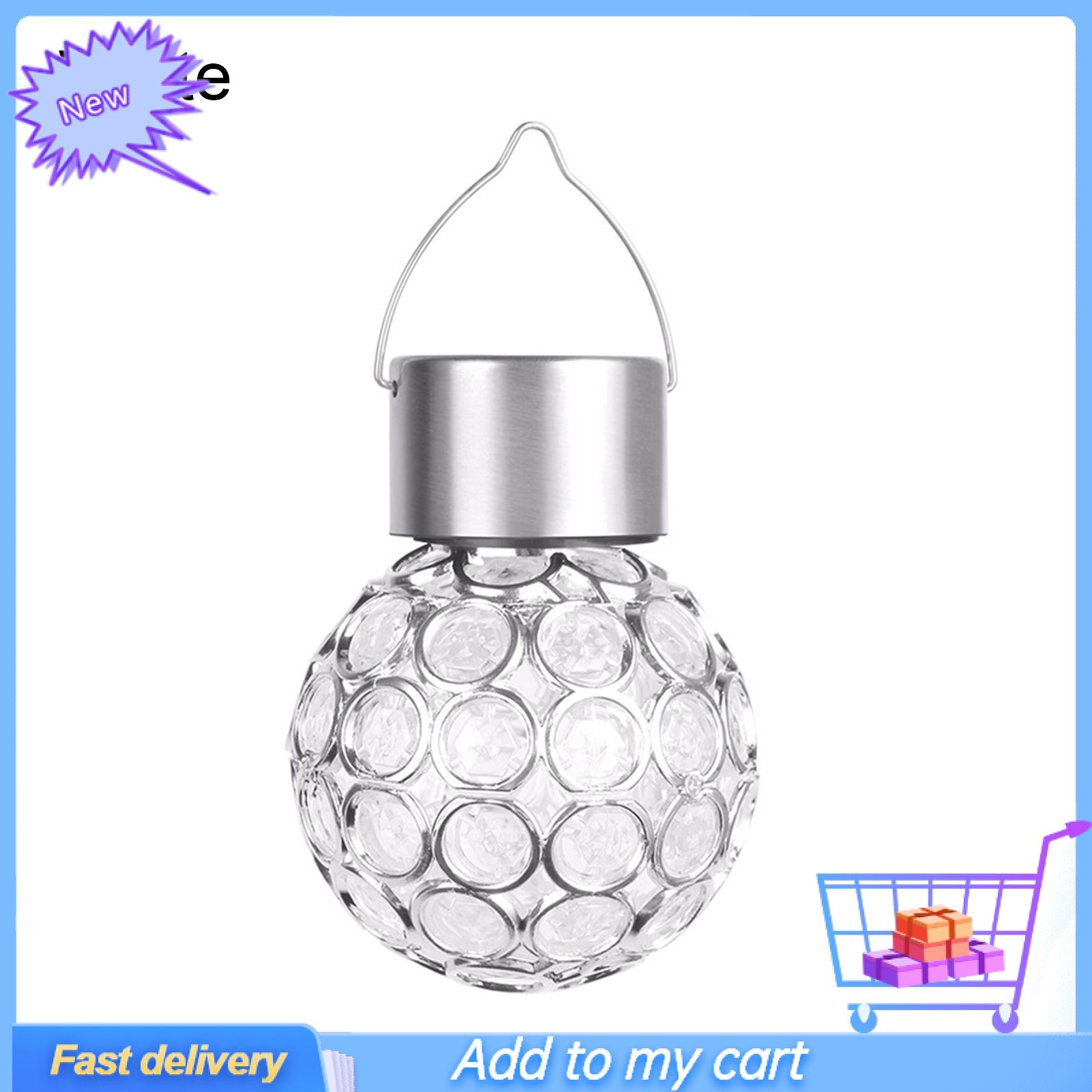 Light Lantern Hanging Waterproof PVC Hollow LED Round Ball Light for Garden