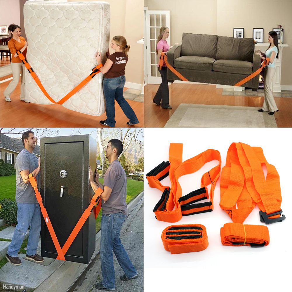 2PCS  Furniture Moving Rope Belt For Heavy Carry Furnishings Easier Furniture Carry