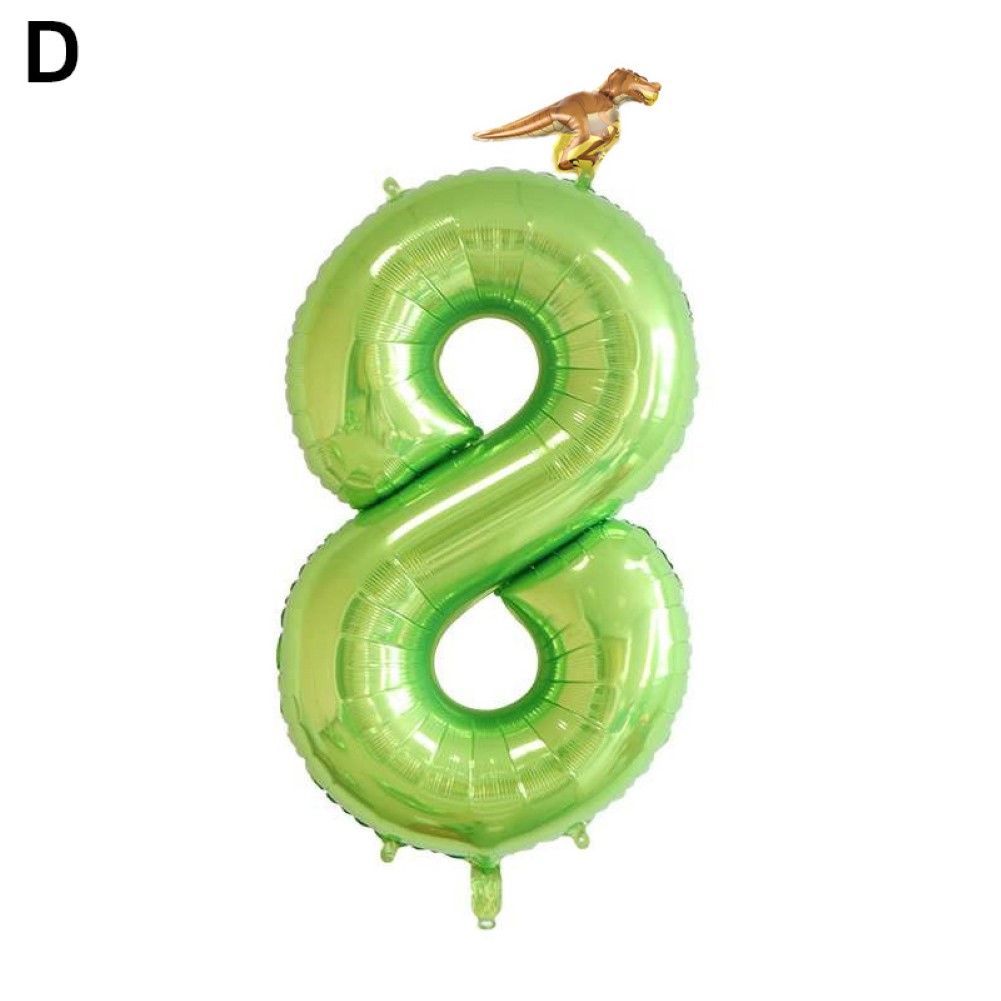 40inch 0-9 Number Dinosaur Balloons Easter Jungle Party Birthday Day Decoration