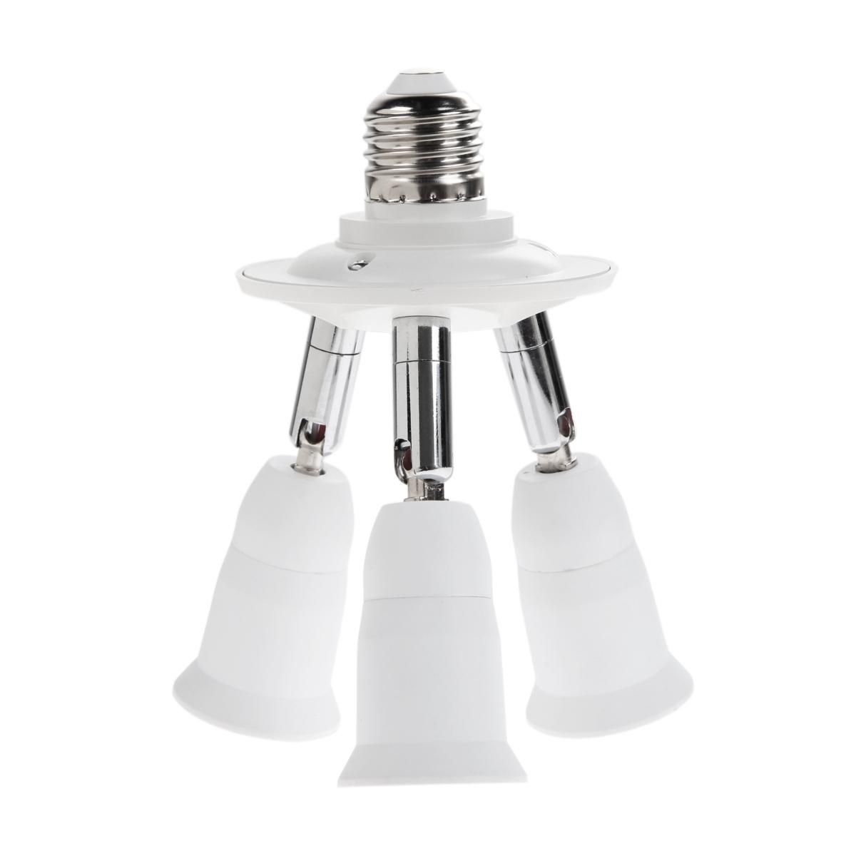 Adjustable 3/4/5 in 1 E27 Base Light Lamp Bulb Adapter(E27-3E27) - INTL