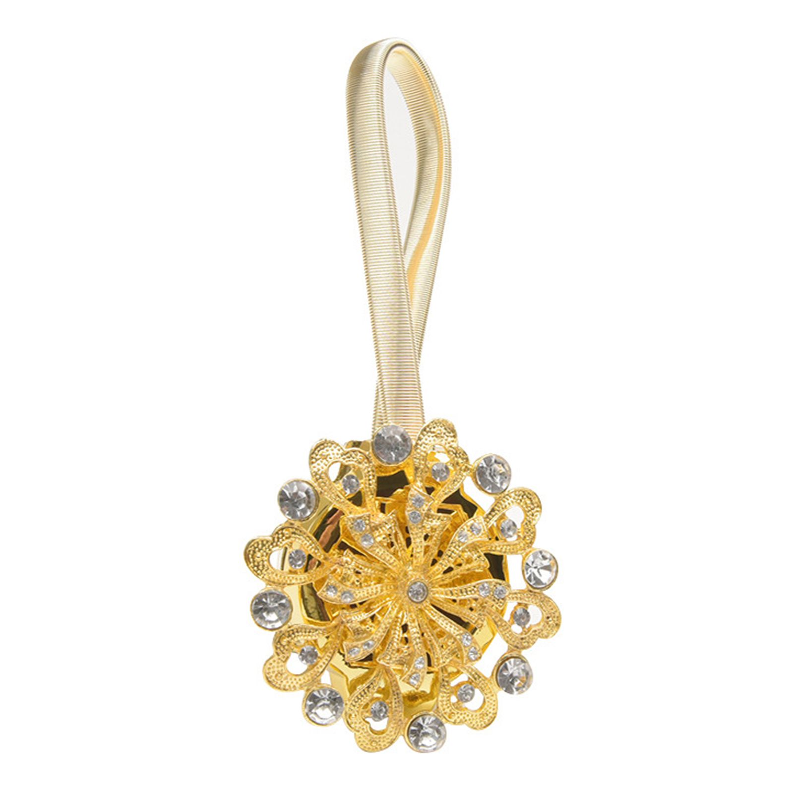 Curtain Holder Punch Free Anti-deform Metal Flower Shaped Curtain Tieback Supplies for Home