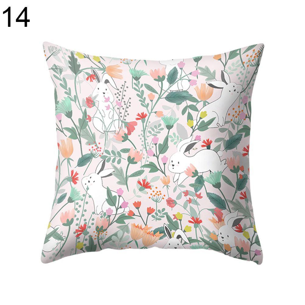 Bird Deer Bear Throw Pillow Case Cushion Cover Sofa Bed Car Cafe Decor