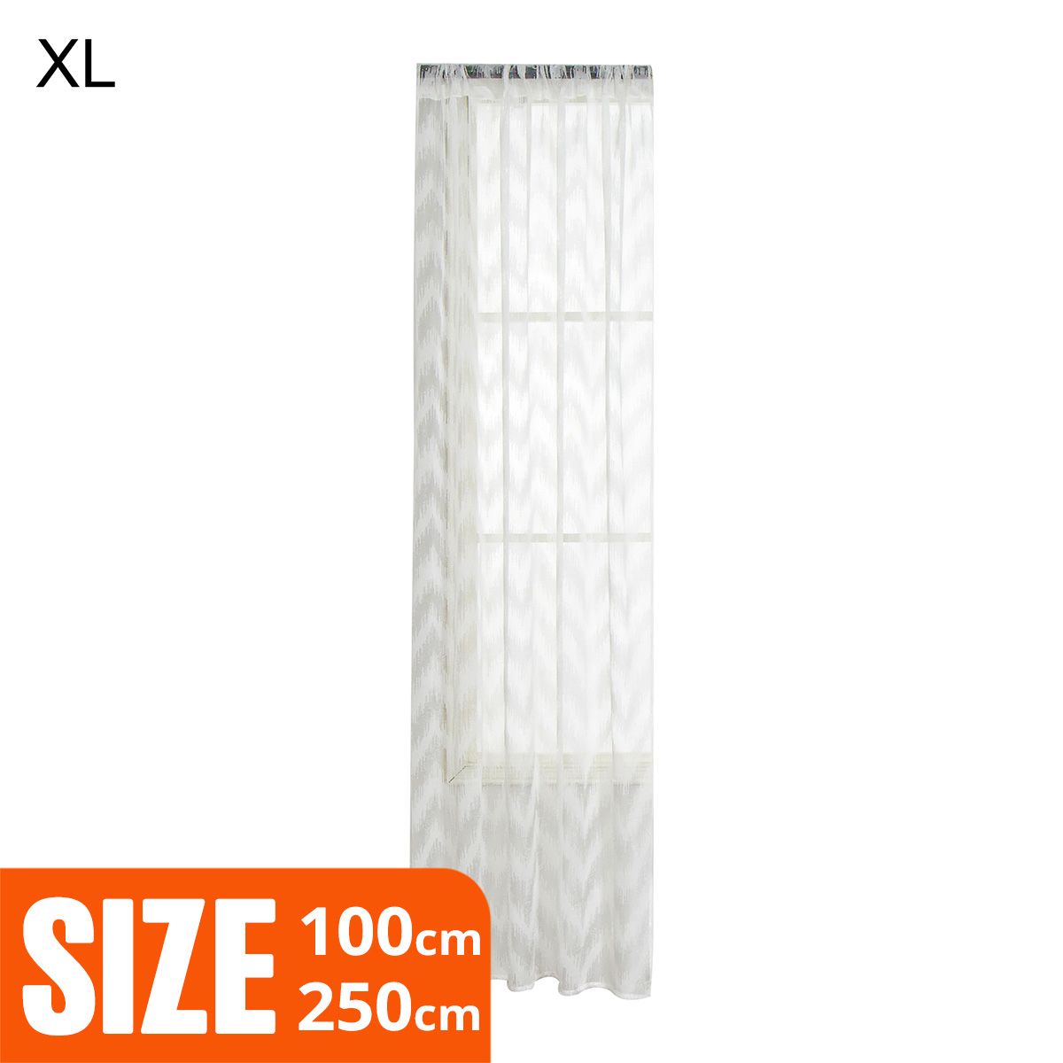 Window Sheer Water Ripple Pattern Room Furnishings Polyester Vertical Long Translucent Curtain for Home