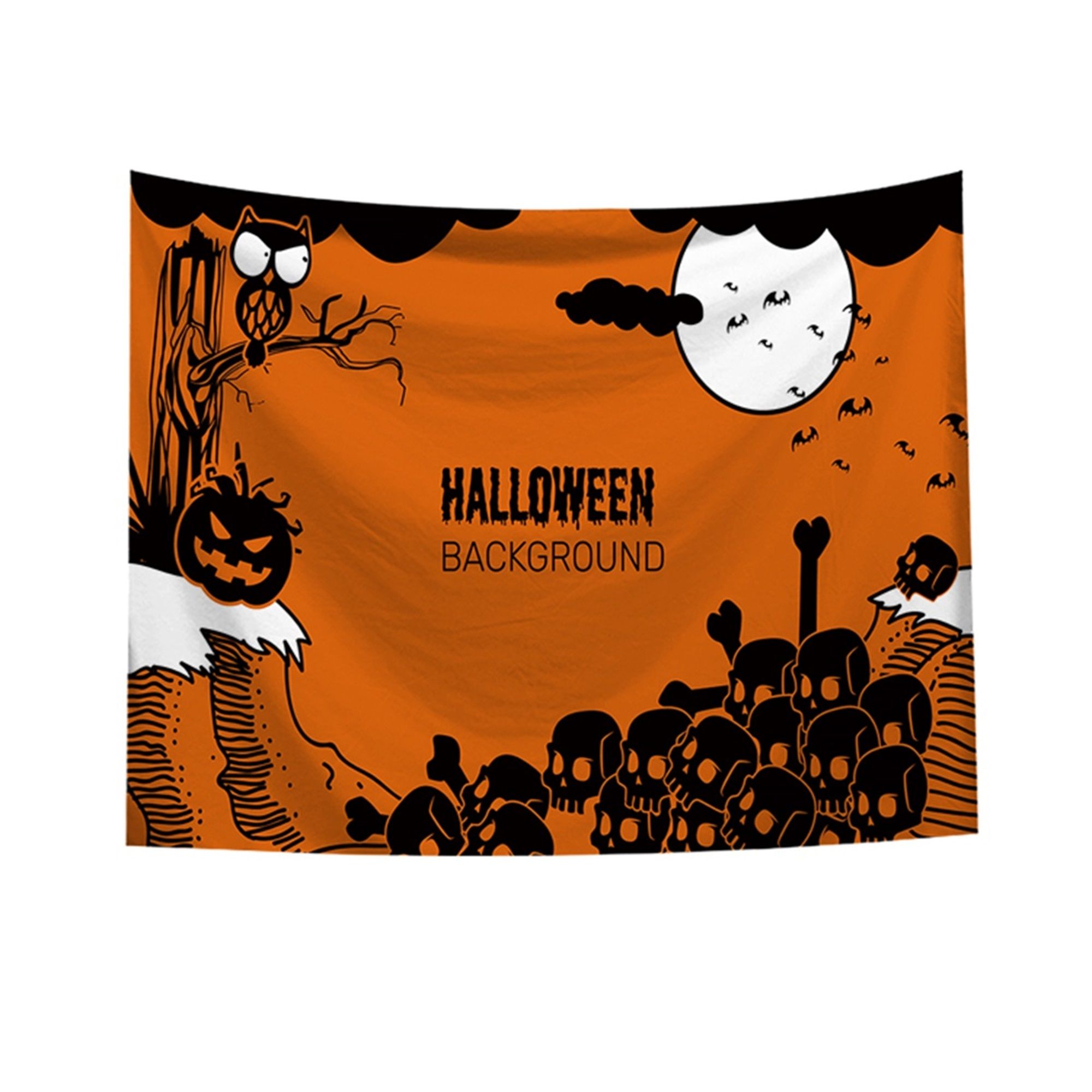 Halloween Background Cloth Wall Decoration Hanging Cloth 3D Printing Home Decoration Mural Tapestry