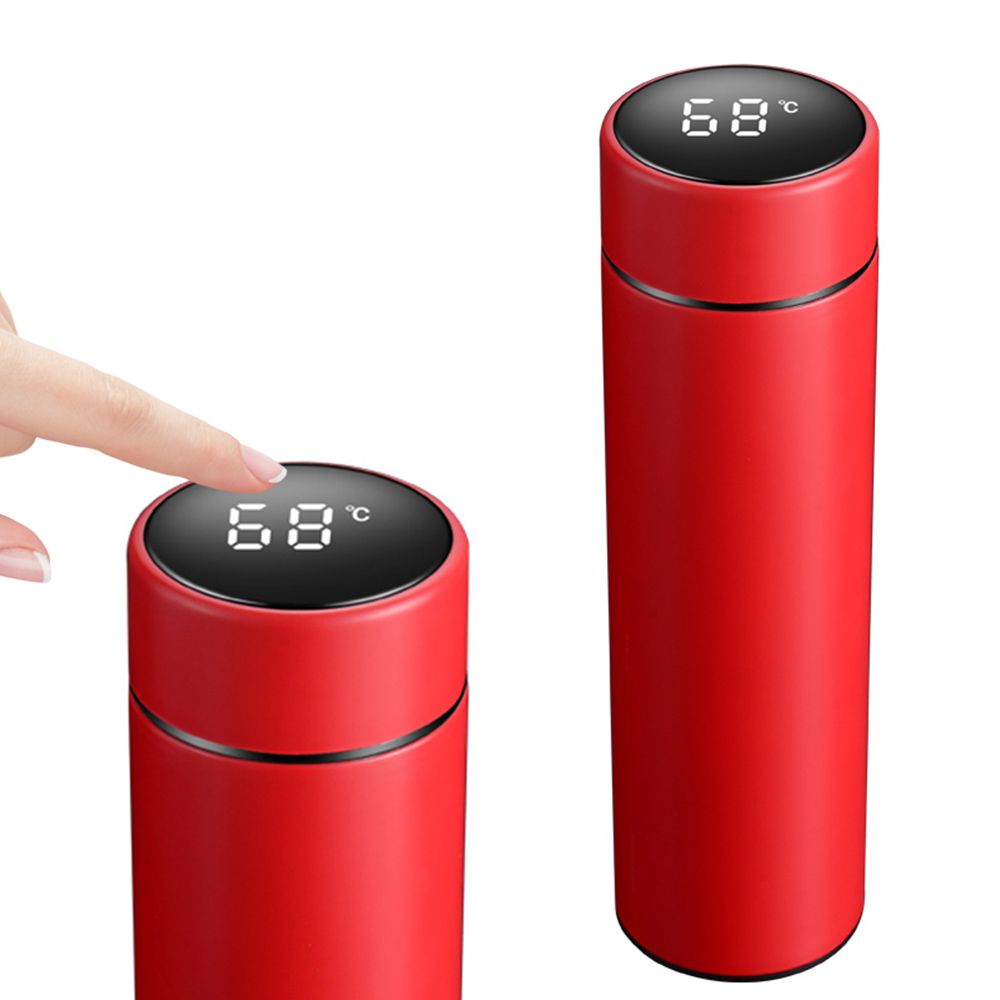 500ml Intelligent Vacuum Insulated Bottle Temperature Display LCD Touch Screen Stainless Steel Vacuum Bottle Travel Mug