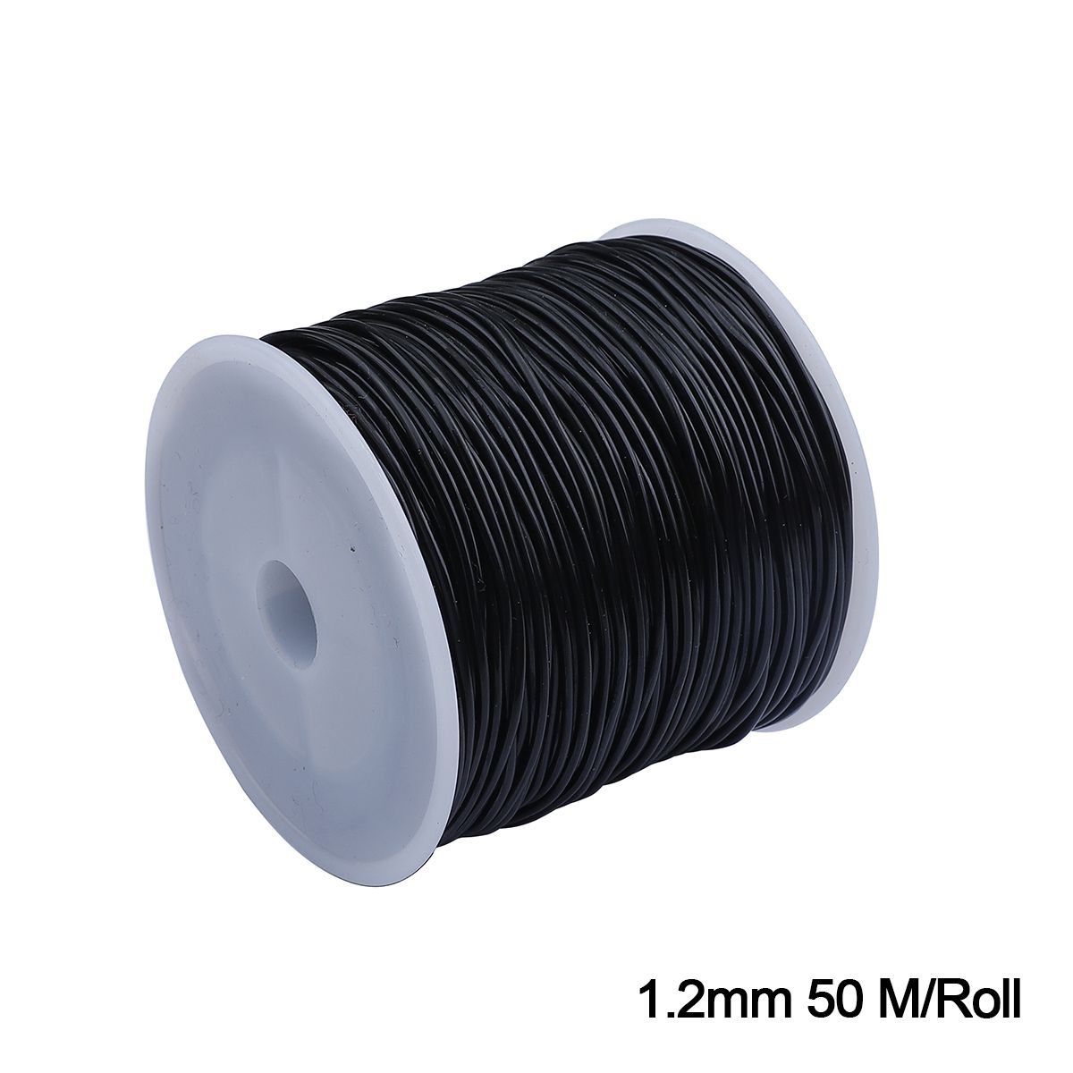 50-100m/roll Round Crystal Elastic String Beaded Rope 0.6-1.2mm Bracelet DIY Elastic String Necklace Jewelry Making Rope