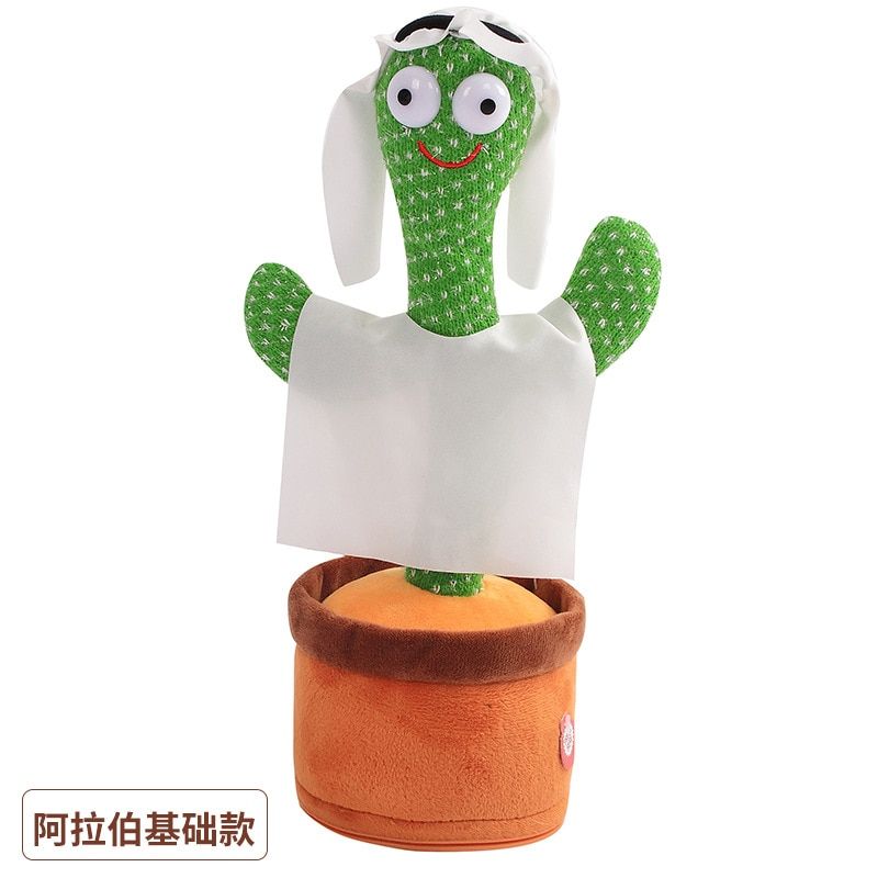 Dancing Cactus Toy Electronic Shake Dancer Cactus Toy Soft Rechargeable Childhood Education Toys 120 Songs Wiggling Ornament