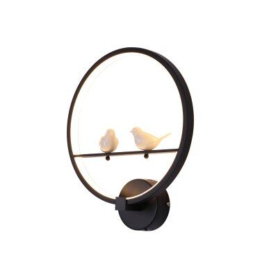 Selling Wall Lamps Indoor Black White Wall Lighting Minimalist Art Sconce Interior With Angel Bird Home Decoration wall