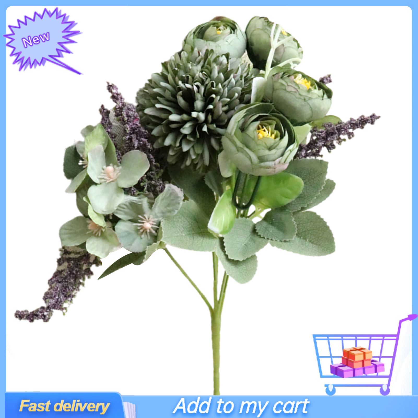 1 Bouquet Easy to Maintain  Flower Bouquet Charming  Silk Flower Everlasting  Flower Home Decor