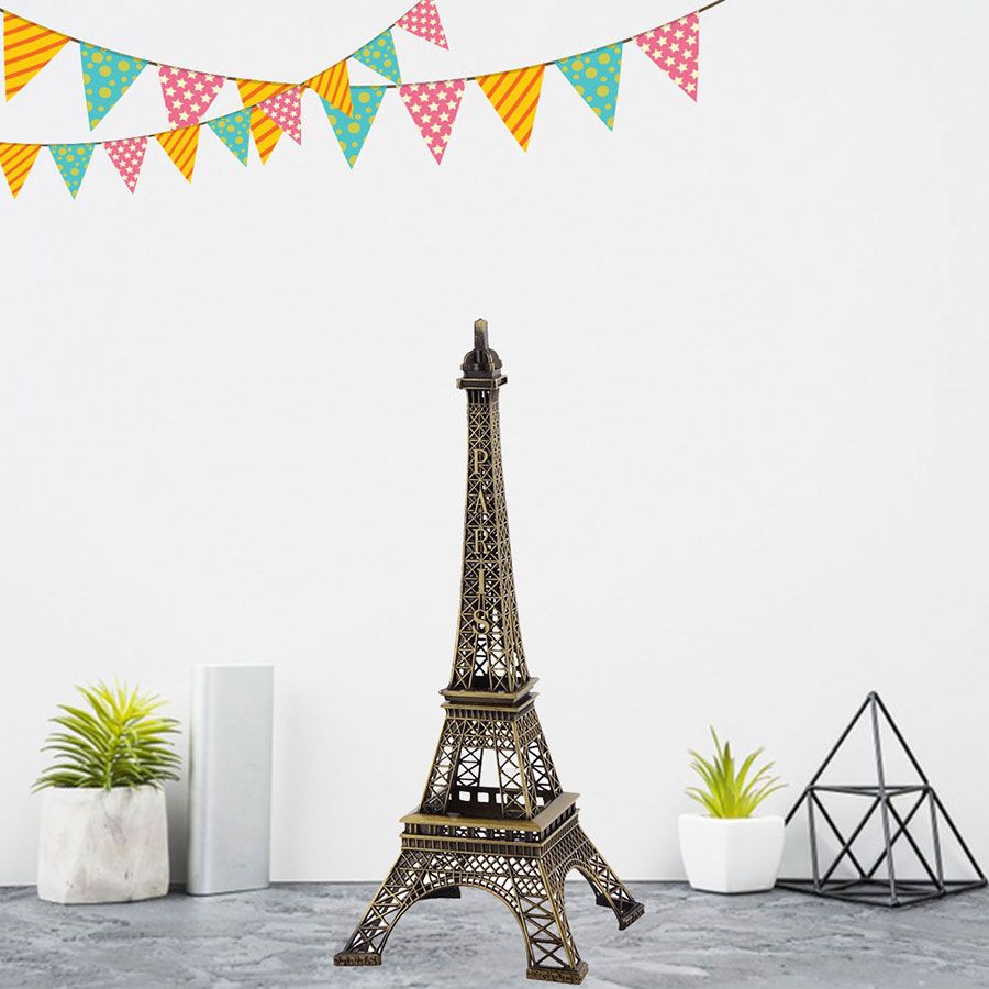 Product details of Paris Eiffel Tower Metalic Showpiece