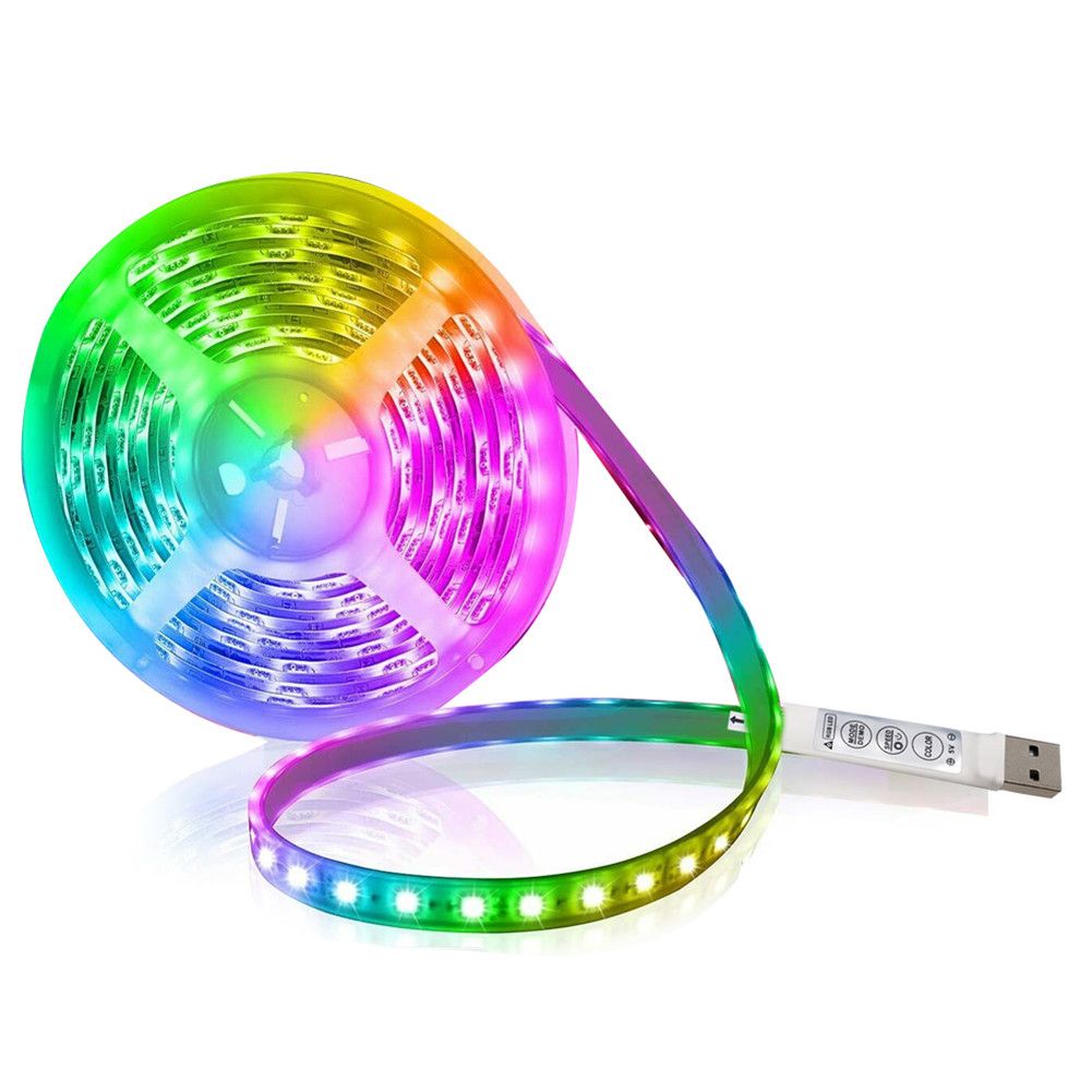 Yfashion Led  Strip Light 5v Flexible Lamp ape Diode Rgb 5050 Usb ape  Lights v Background Lighting size:0.5 meter