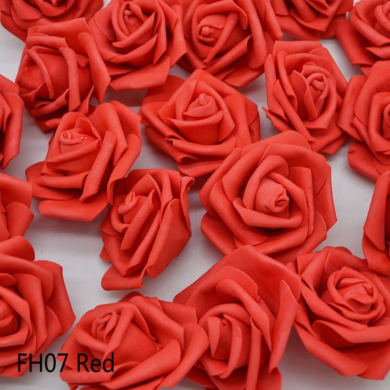 10/20pcs 6cm PE Foam Rose Flowers Artificial Flowers For Home Wedding Deco Bride Bouquet Scrapbooking DIY Birthday Gift Supplies