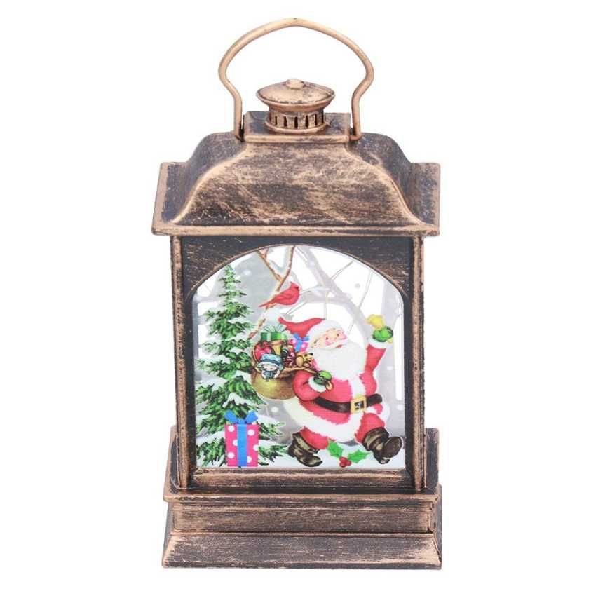 Hanging Lantern Light Christmas Decorations Powered Portable LED Lamp for Party Festivals