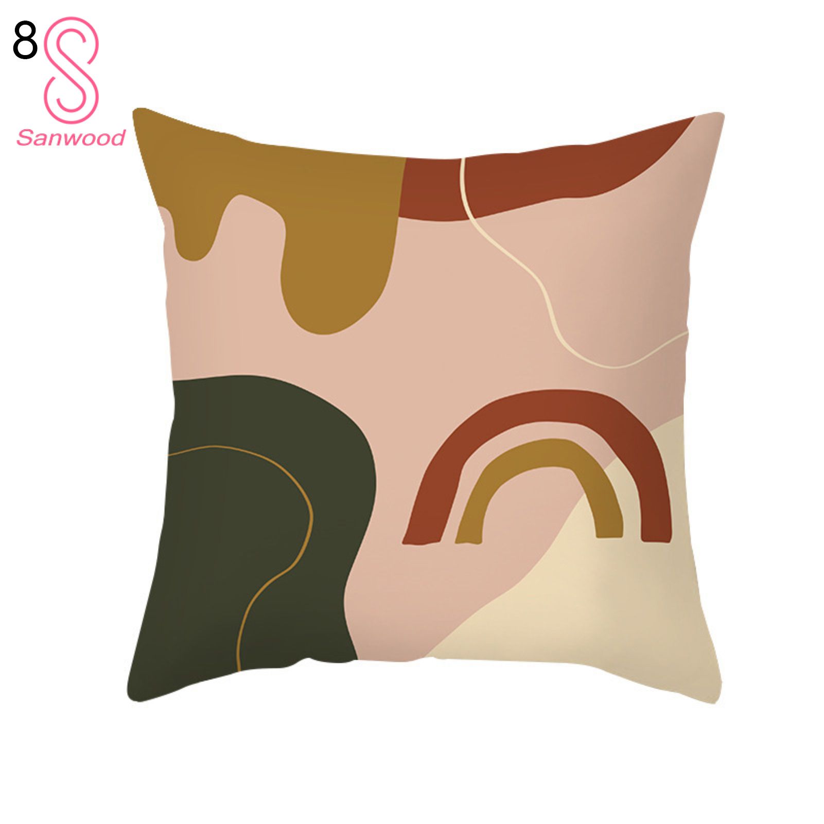 Cushion Case Anti-fading Assorted Abstrt Square Cushion Sofa Cover