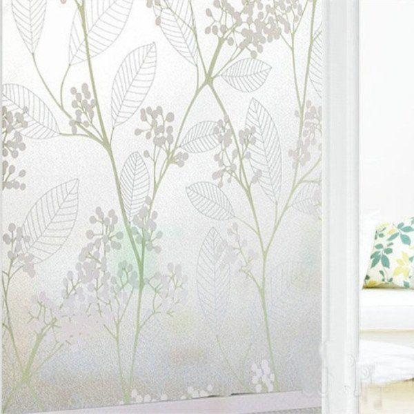 1x 45cm * Furniture 2m Winter sweet Glass Sticker Window Film Cover Frosted 90% -