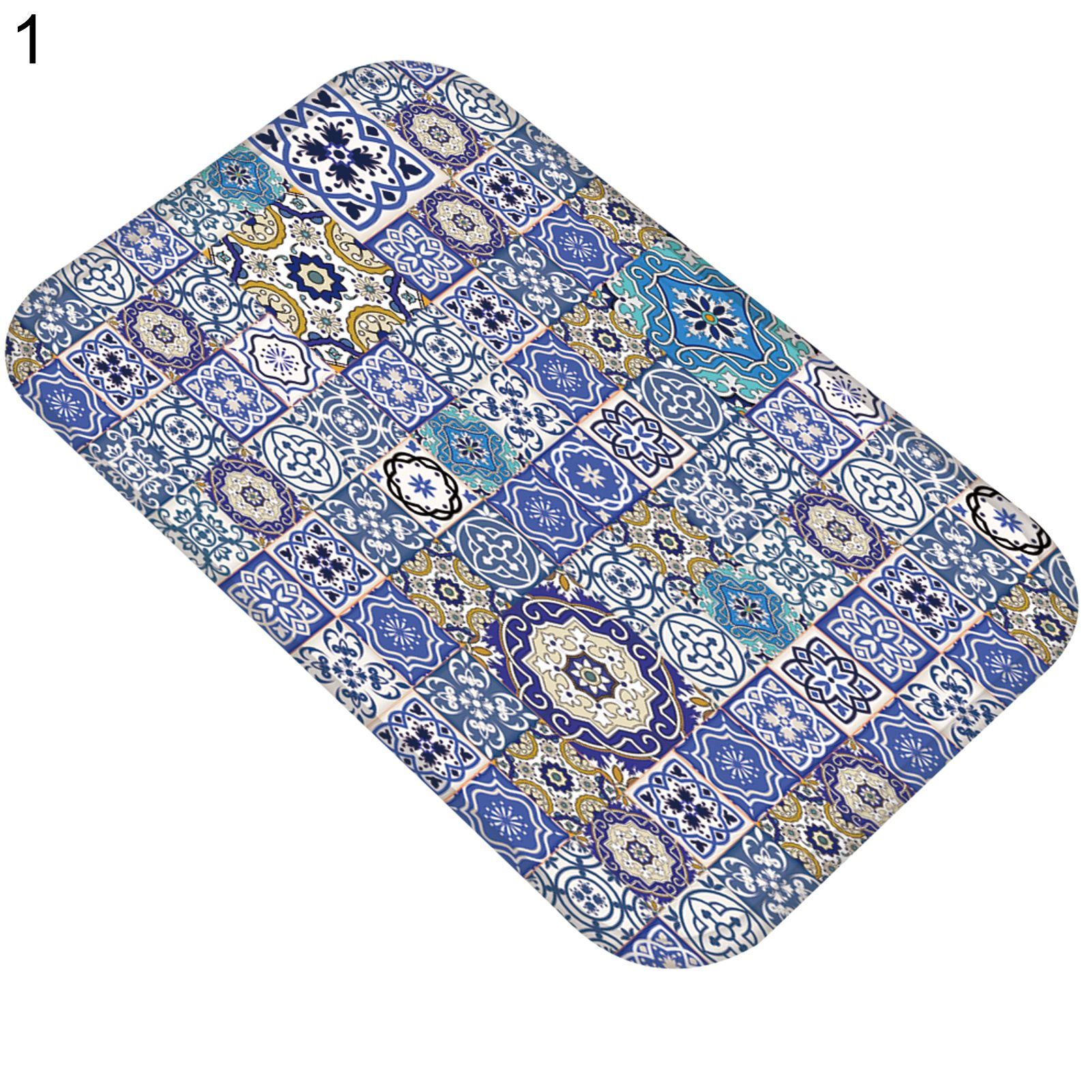 Clear Print Floor Mat Tear Resistant Flannel Convenient Storage Door Mat for Dorm