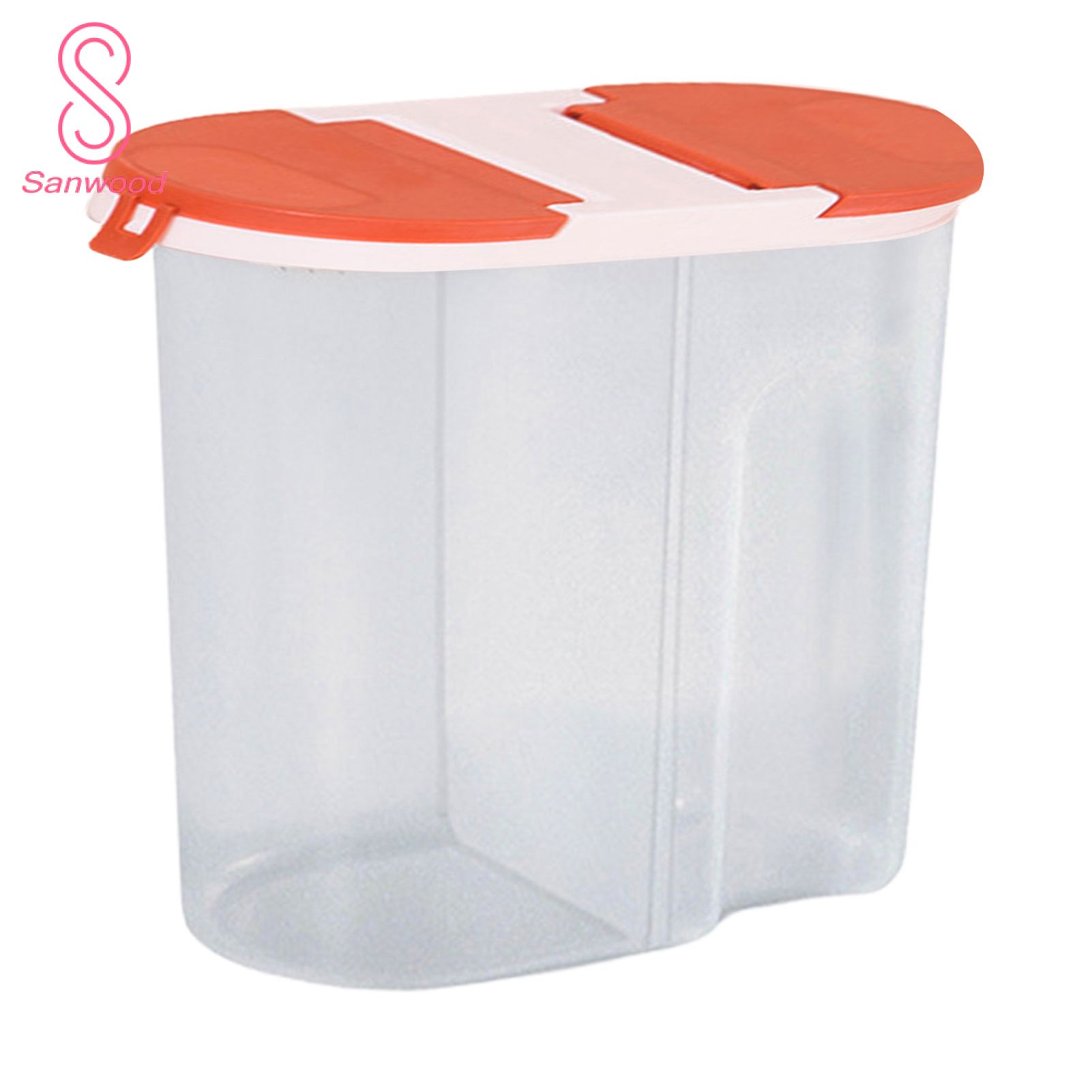 Food Canister Large Capacity Durable Transparent Grain Container