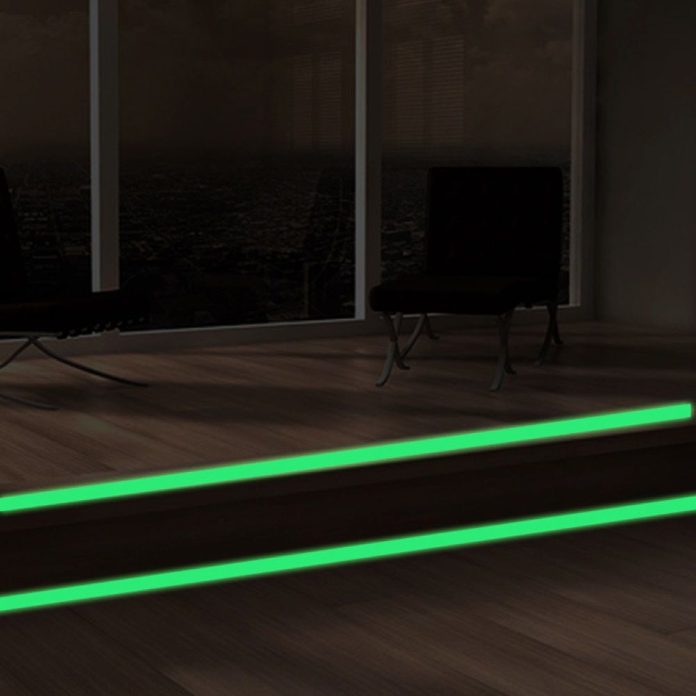 Home Bedroom Hallway Baseboard Luminous Wall Sticker Glow in the Dark PVC Strip