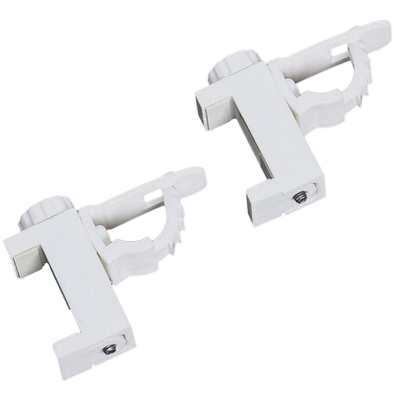 Individual 2Pcs Adjustable Crossbar Rod Support Clamp Holder Curtain Rods Bracket Towel Storage Rack Hanging Hook Home Organizer