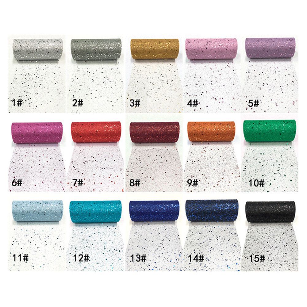 Yfashion 15CM*25Y Sequin ulle auze Roll for Wedding Party Decoration Fluffy Skirt Sewing