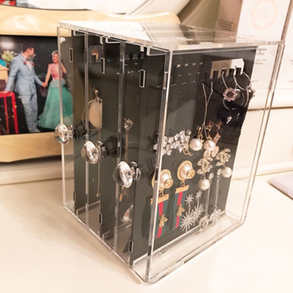 Yfashion Fashion ransparent Acrylic Jewelry Display Rack Earrings Ear Stud Holder