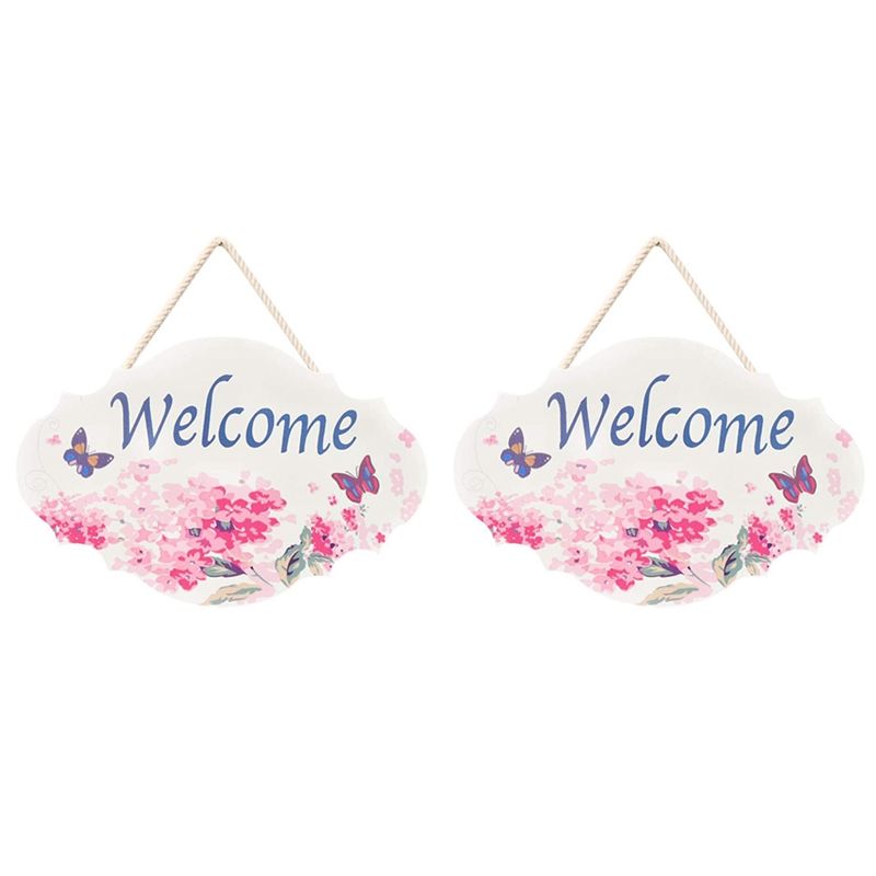Welcome Wooden Hanging Sign Wooden Plaque Bar Cafe Shop Store Door Decor Plaque Welcome Hanging Sign Board