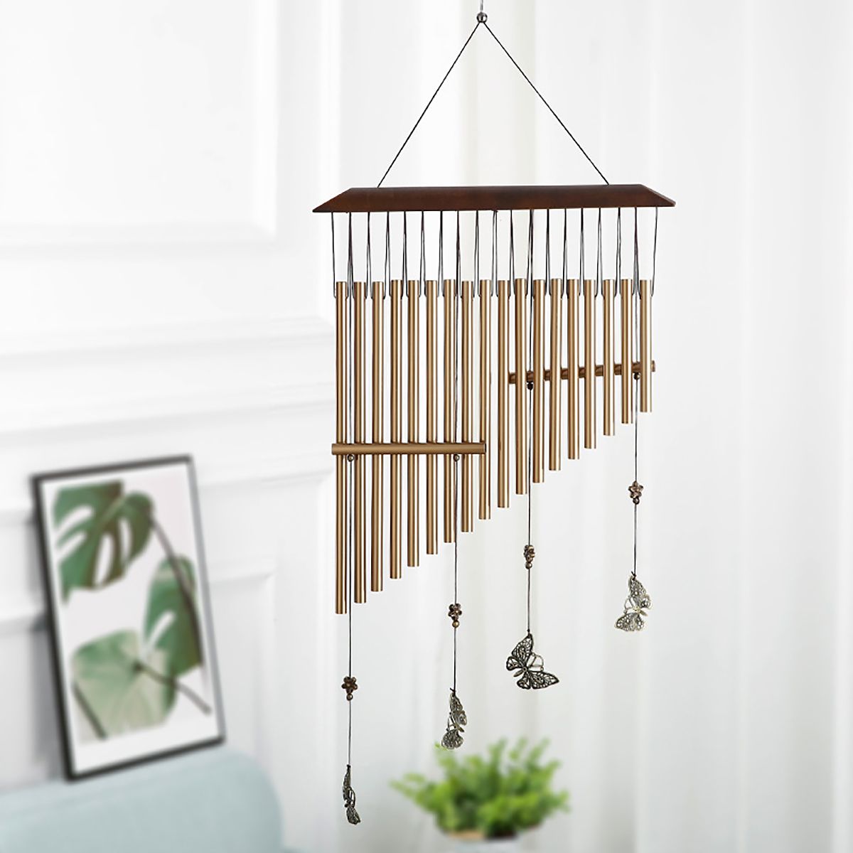 Decor Living 75cm Garden Wind Chimes Outdoor Ornaments Home Restaurant Patio Hanging Deco