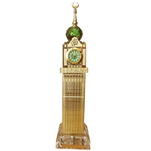 Crystal 24K GOLD PLATED Makkah Royal Clock Tower (Saudi Arabia)