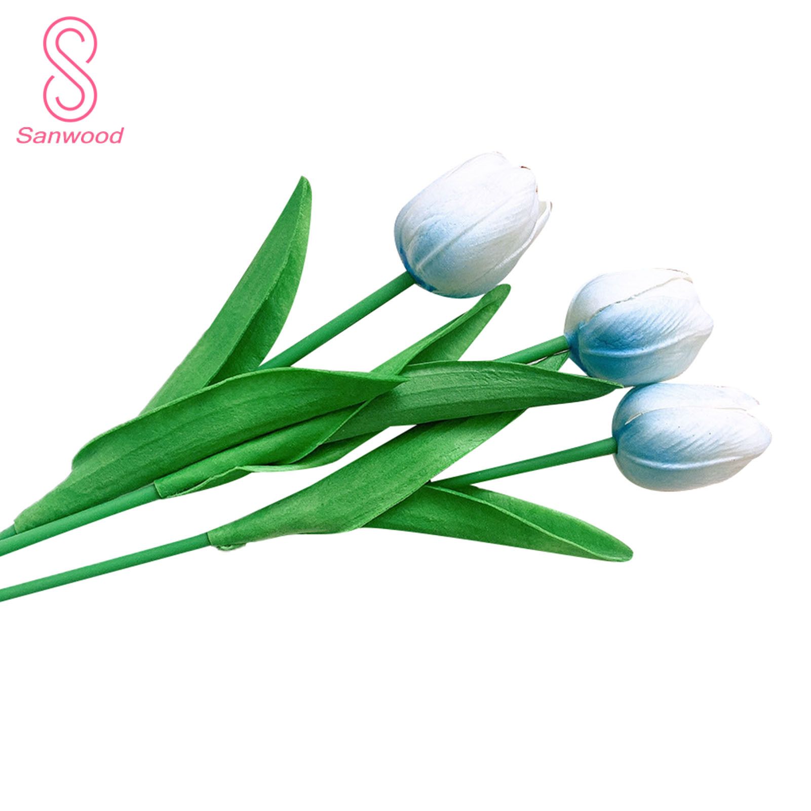 Art Flower Decor Lightweight Visual Effect Colorful Artificial Tulip