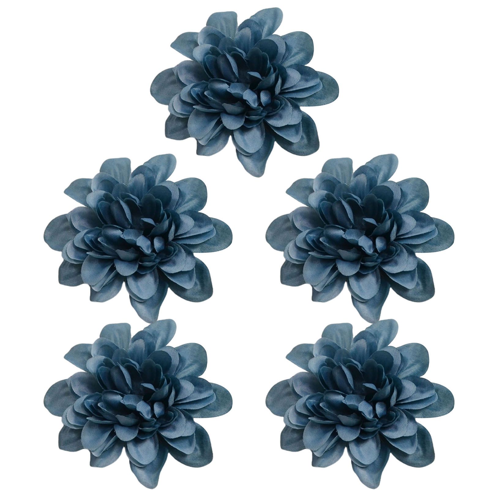 Fake Flowers Soft Attrtive Faux Silk Dahlia Flower Heads