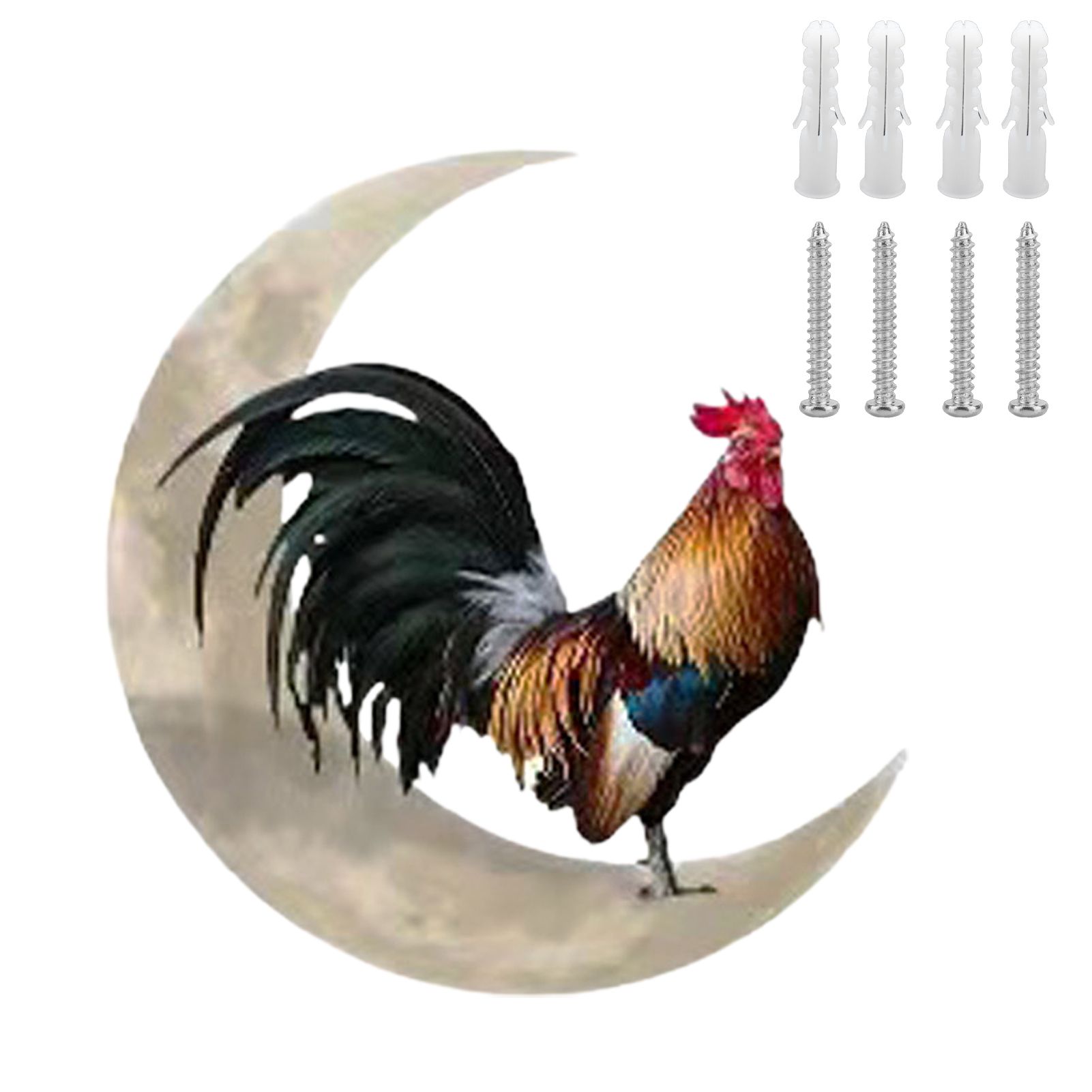 Rooster Wall Art Well Crafted Engraving Metal Rooster Wall Art