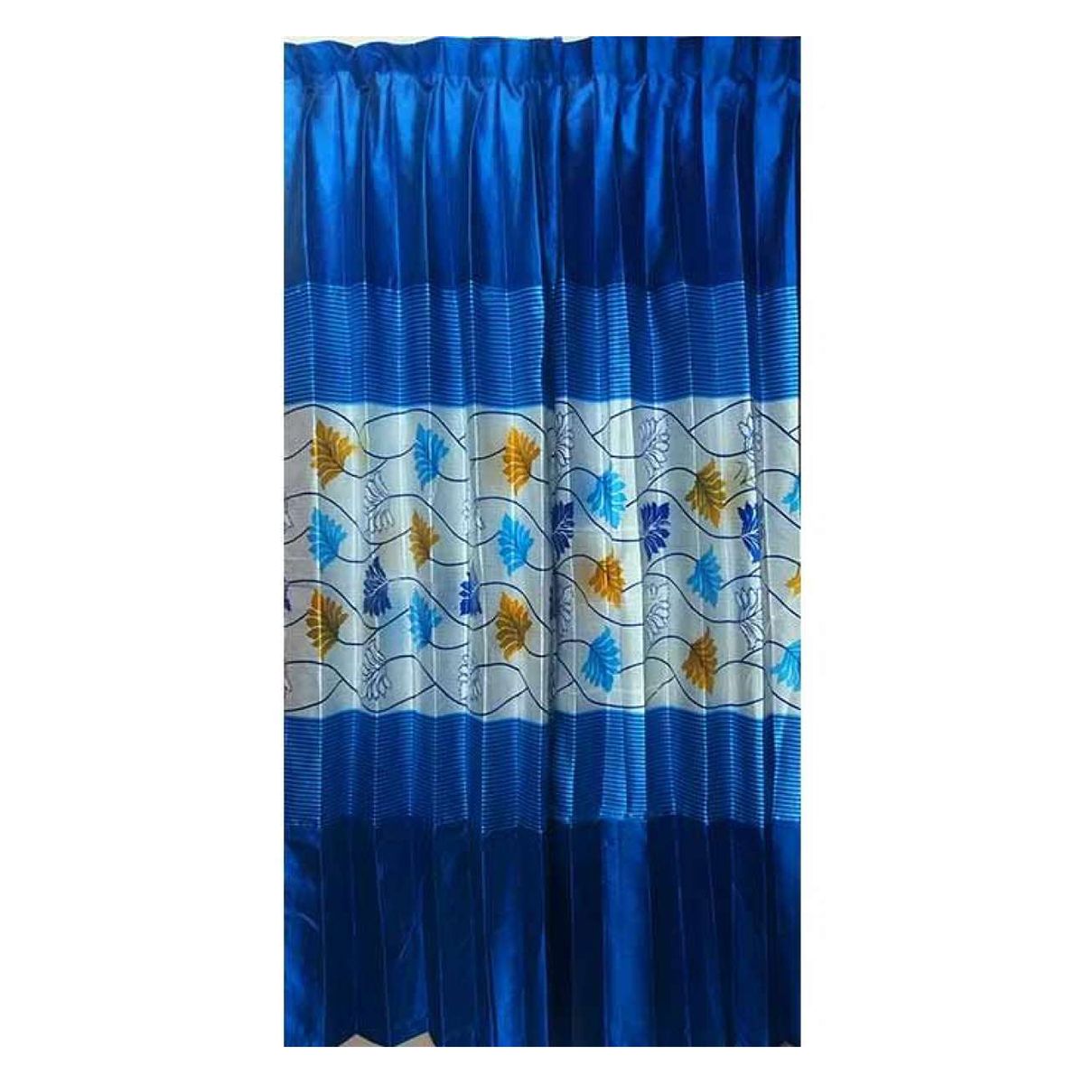 Synthetic Curtain - Blue Parda, Windows Porda, Door Porda, Best Qualityfull Good Stitching24x80 (01 Pcs)