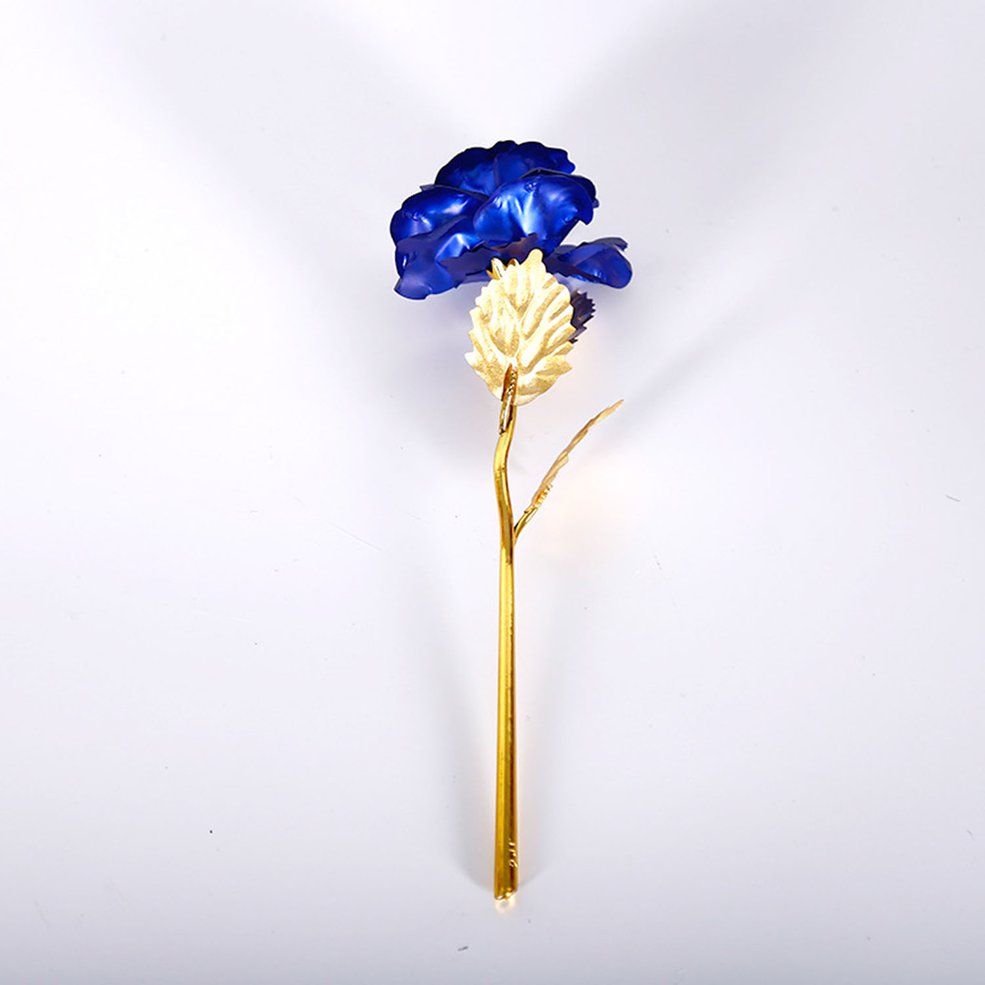 MA Foil Plated Rose Flower lover's Rose artificial flower Wedding Decoration
