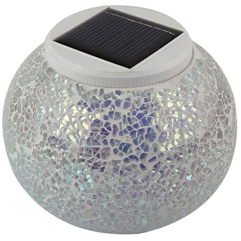 HAOEN Color Changing Solar Glass Ball Garden Light Solar Led Night Light, Suitable for Garden, Terrace, Party, Courtyard