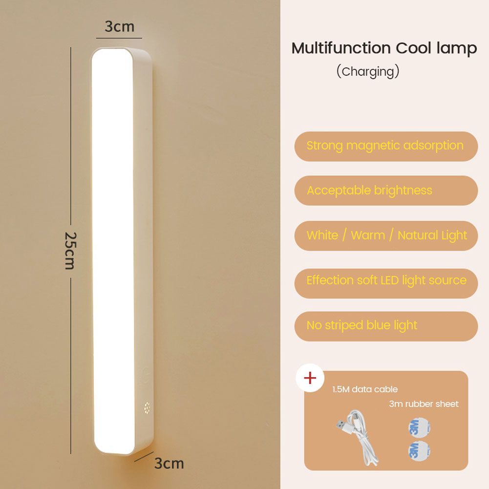Eye protection LED night light wireless touch dimming USB reading light bedroom living room cabinet bathroom lighting table lamp with nice material