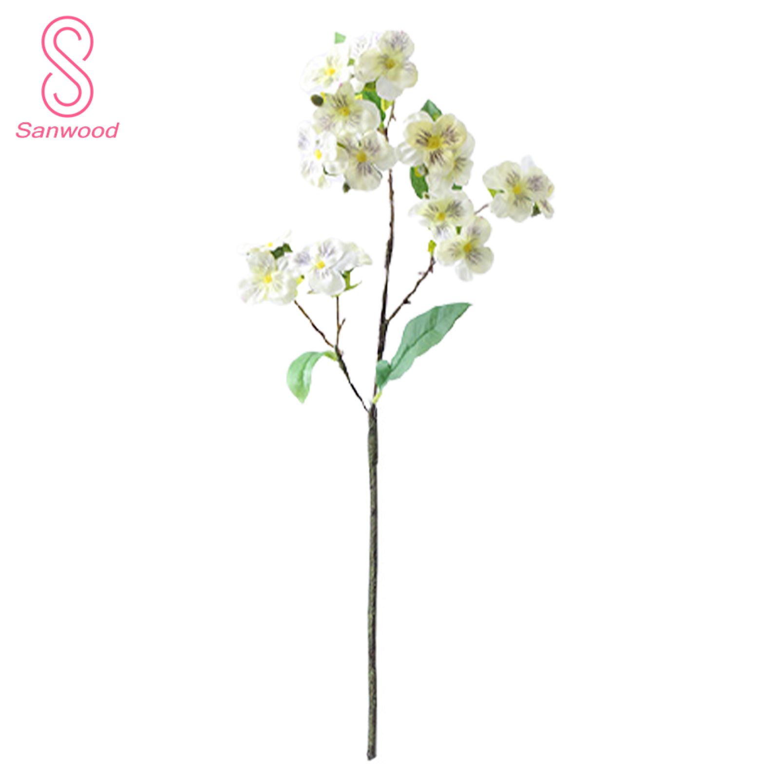 Fake Flower Eco-friendly Fadeless Faux Silk Flower Artificial Pansy Flower Decor for Dorm