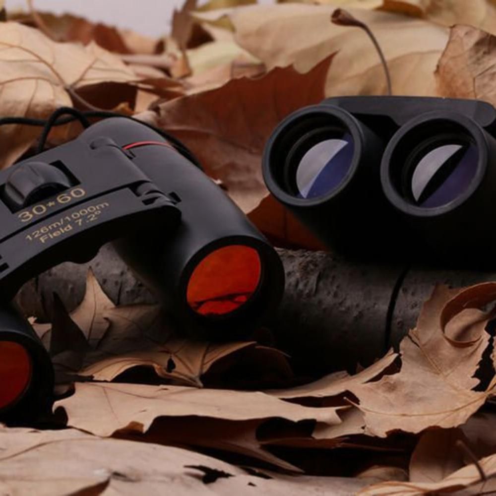 Folding Binoculars Mini Binoculars 30X60 HD Wide Angle Portable Low Light Level Night Vision Pocket Binoculars Hot Dropshipping