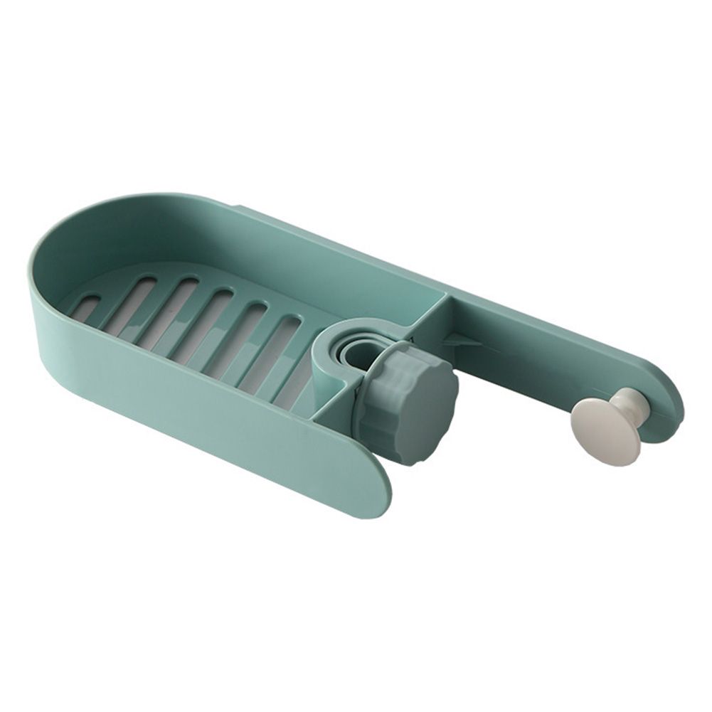 Yfashion Kitchen Clip on Faucet Rack Sponge Drain Shelf Sink Hanging Storage Box