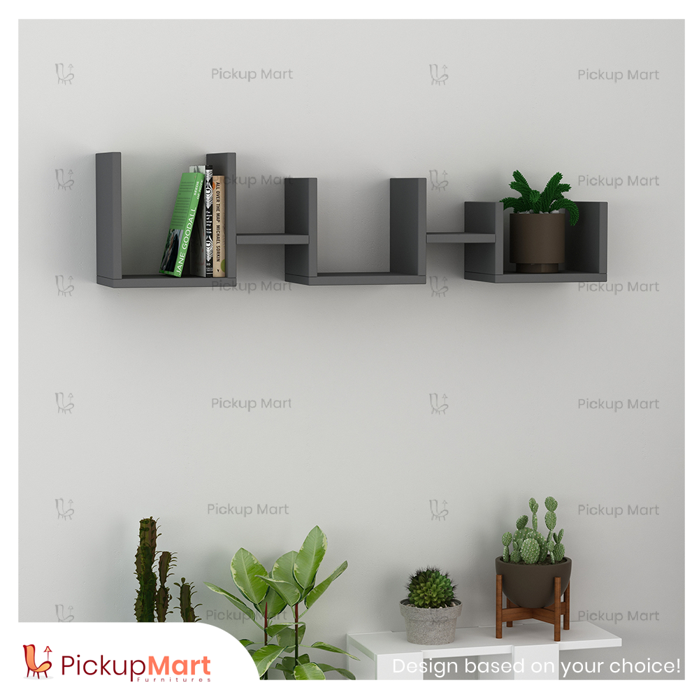 Laminated Board Book Shelf | Showpiece Rack | Living Room furniture | BS - 62