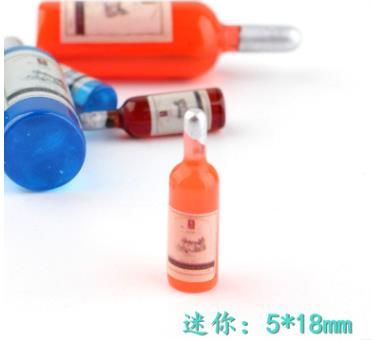 15Pcs Resin Simulation Bottle Accessories XO Miniature Figurines Flatback Cabochon Charms Scrapbooking DIY Decoration Craft