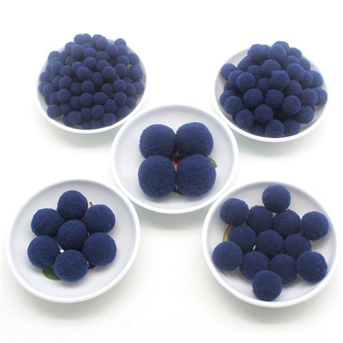 Pompom Wholesale 10 15 20 25 30 mm Fur Plush Ball for Craft DIY Soft Wedding Home Decoration Garment Sewing on Cloth Accessories