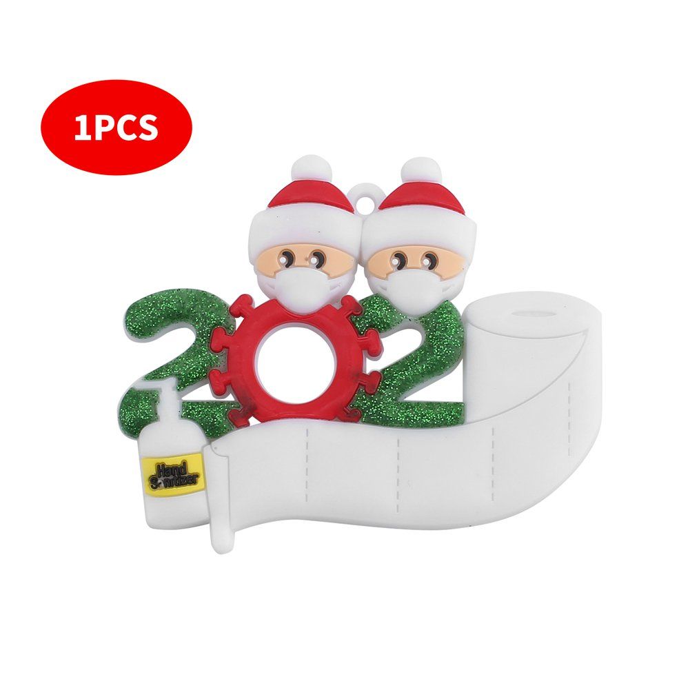 HA Christmas Ornaments Mini Doll Decoration Pendant With Mask And Christmas Hat