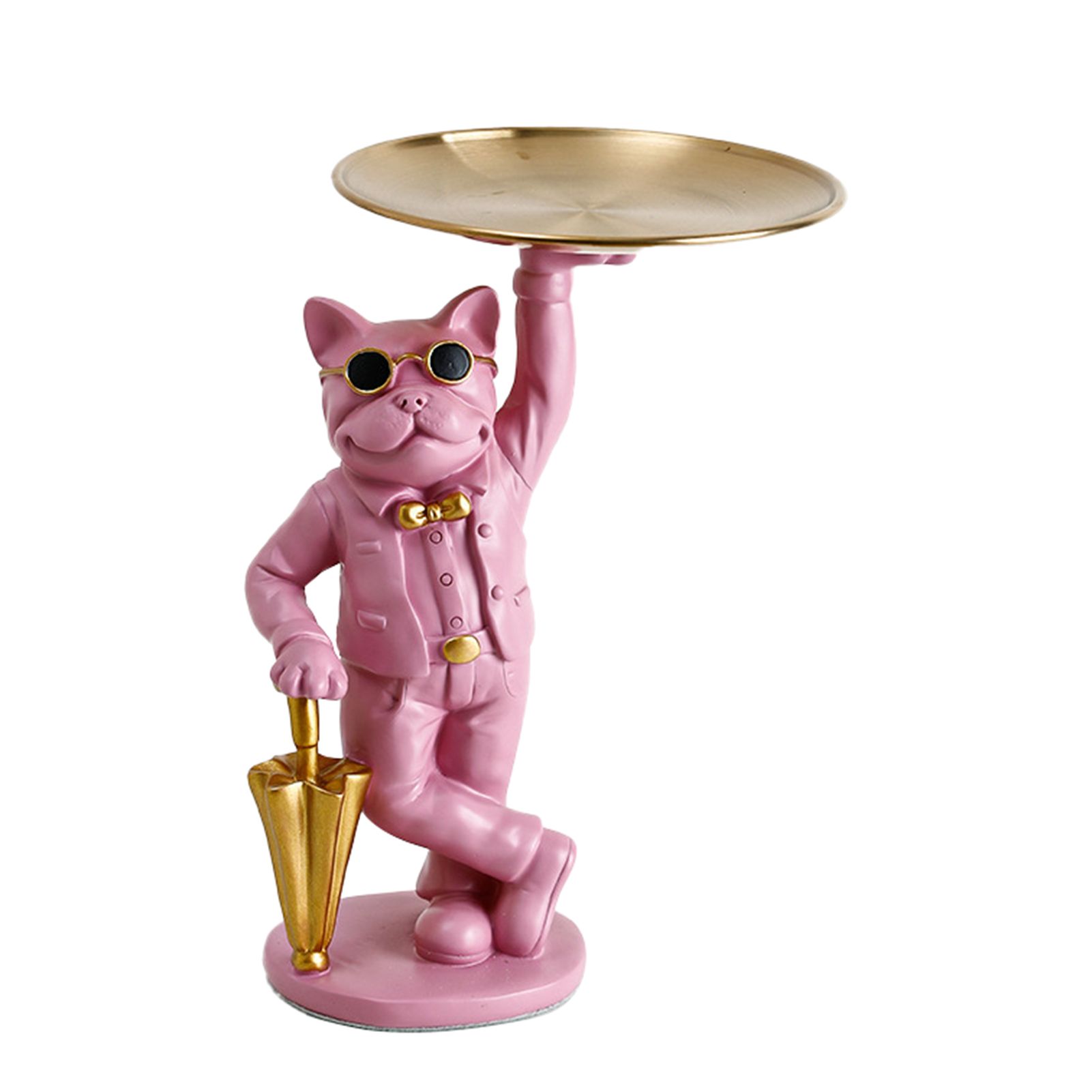 Storage Holder Three-dimensional Strong Constructionniature Bulldog with Plate